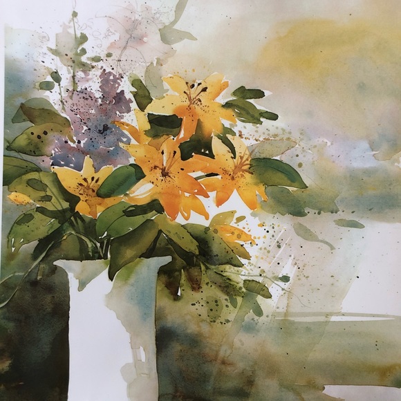 Mid Sized Print - Day Lillies - Ken Hobson - Picture 1 of 5